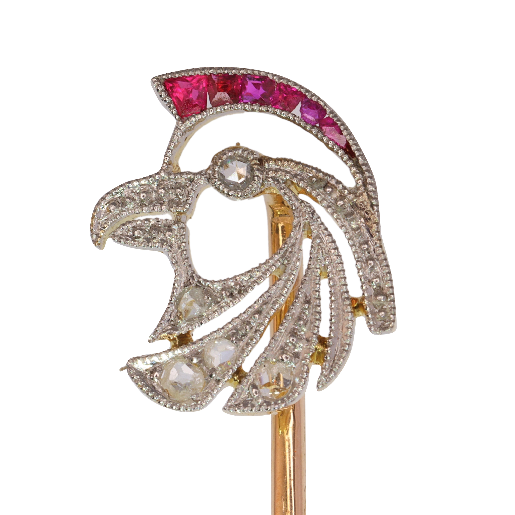 Art Deco Majesty: The Falcon Head Stickpin